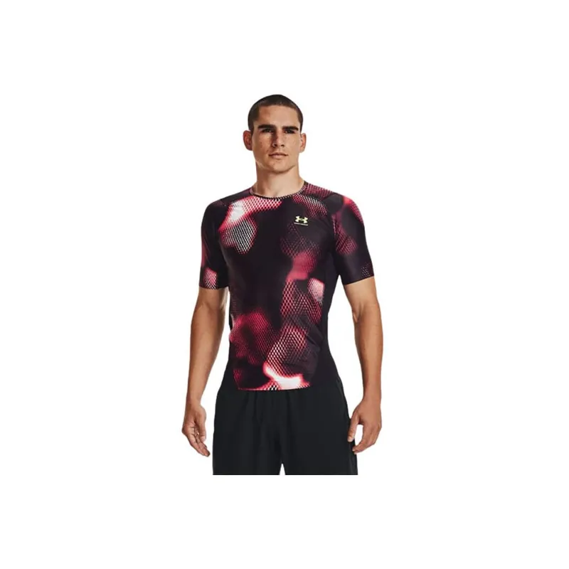 Under Armour Men's UA Iso-Chill Compression Printed Short Sleeve Black-2